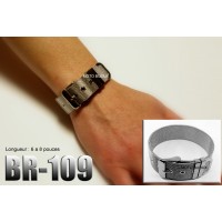 Br-109, Bracelet  Ceinture acier inoxidable « stainless steel »